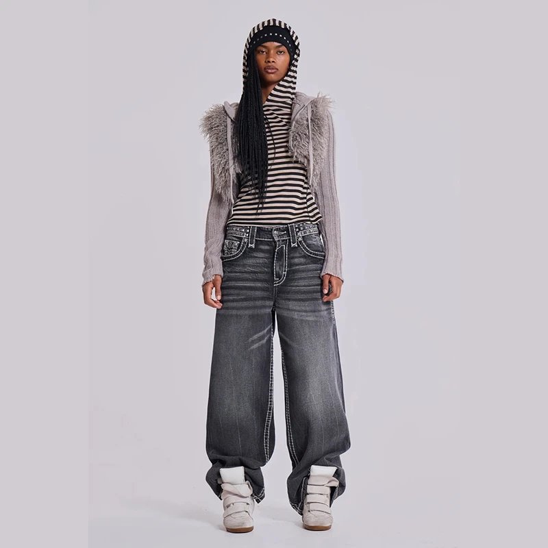 Jaded London Striped Hooded Top