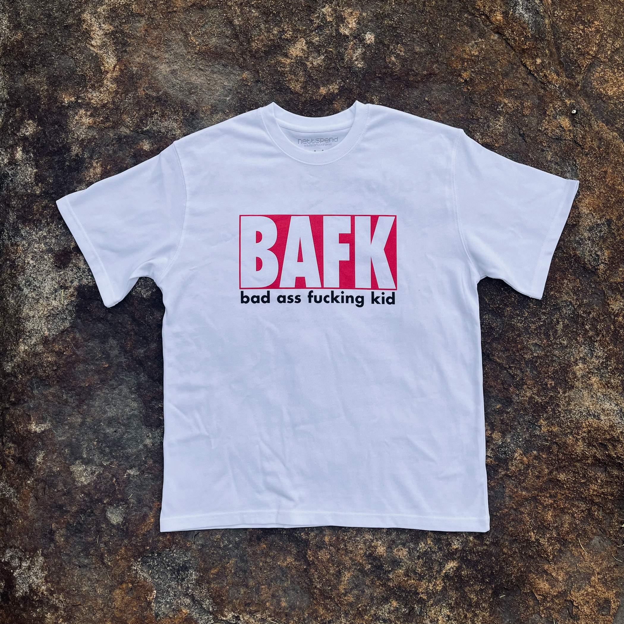 Nettspend BAFK Bad Ass Fucking Kid T-Shirt White
