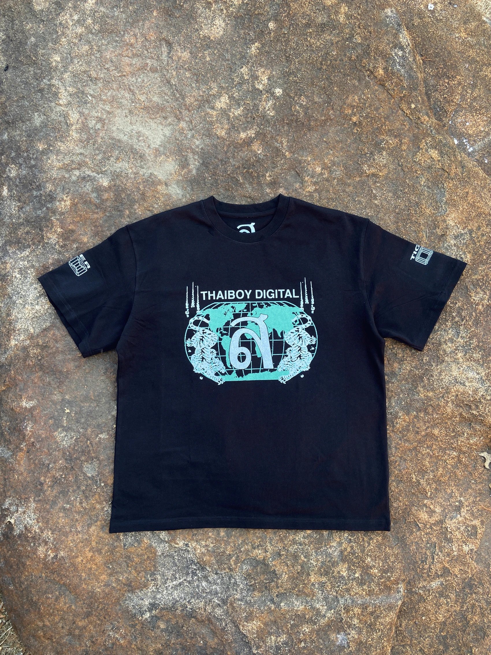 Drain Gang Thaiboy Digital Tiger T-Shirt Black