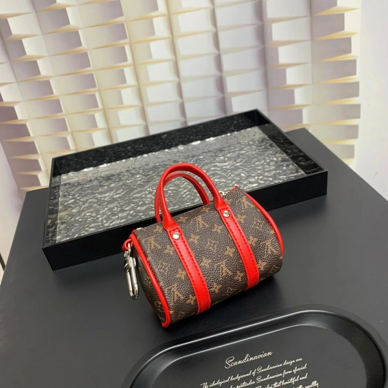 Louis Vuitton x Takashi Murakami Micro Speedy Bag Charm Monogram Multicolore White