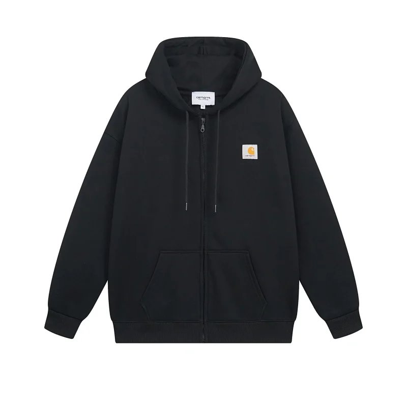Carhartt WIP Hooded Zip Sweatshirt Black