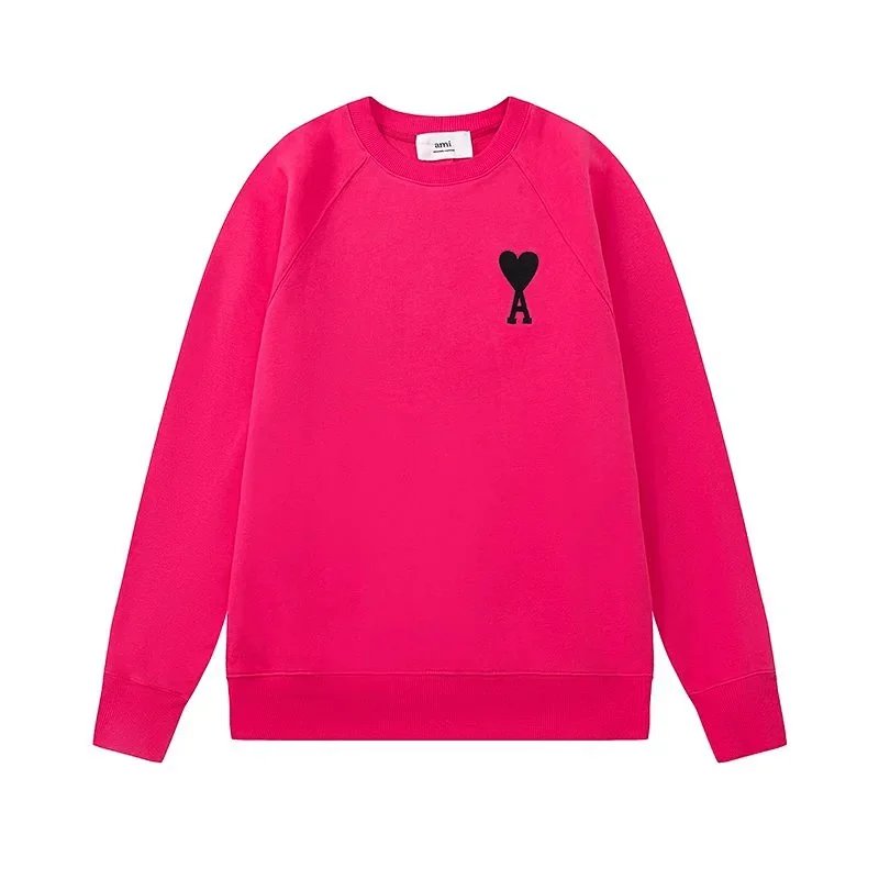 Ami Paris Ami de Cœur Crewneck Sweatshirt Fuchsia