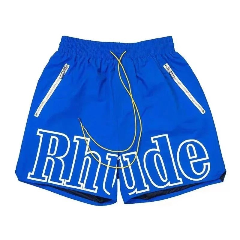 Rhude Logo Shorts Blue