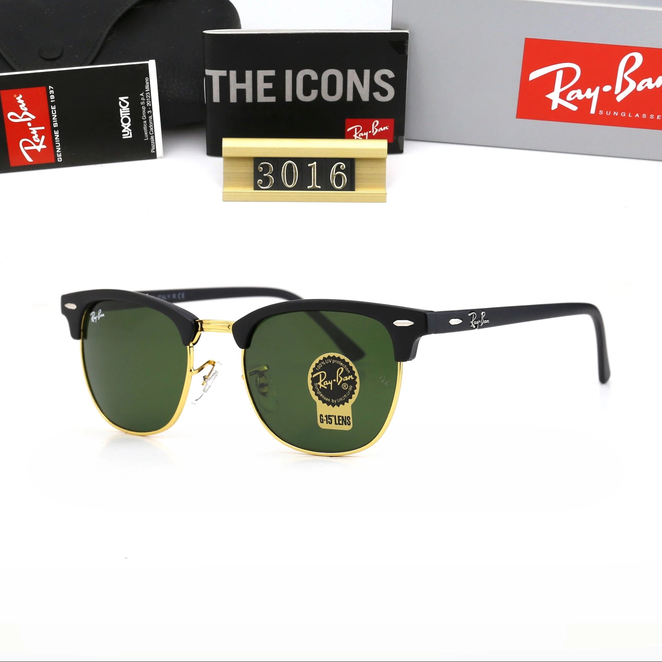 Ray-Ban Clubmaster Classic RB3016 Sunglasses