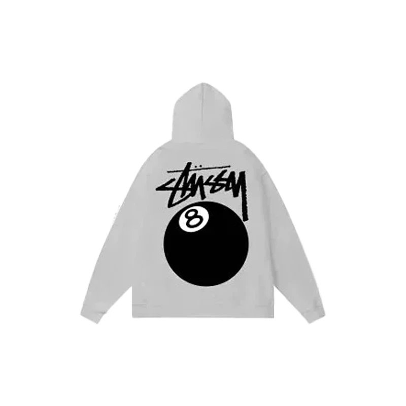 Stüssy 8 Ball Hoodie Grey