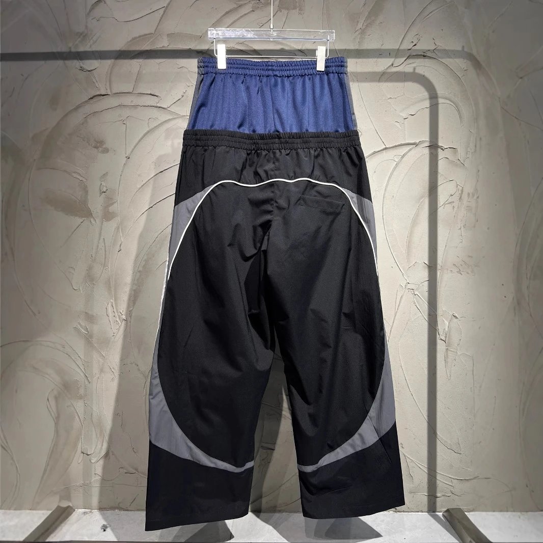 Balenciaga Cut-Up Tracksuit Pants Black/Blue