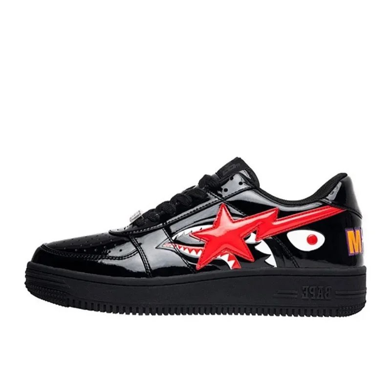 A Bathing Ape BAPE STA Low Shark Face Black