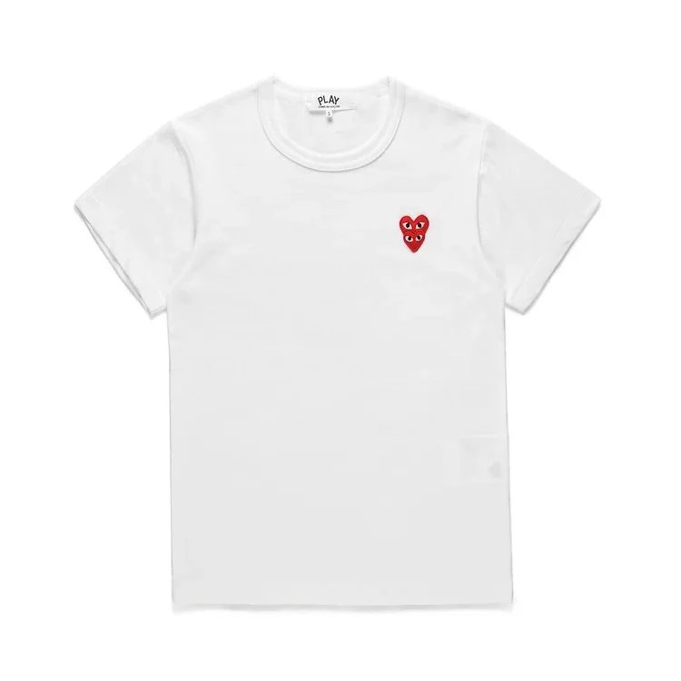 Comme des Garçons Play Red Heart T-Shirt White