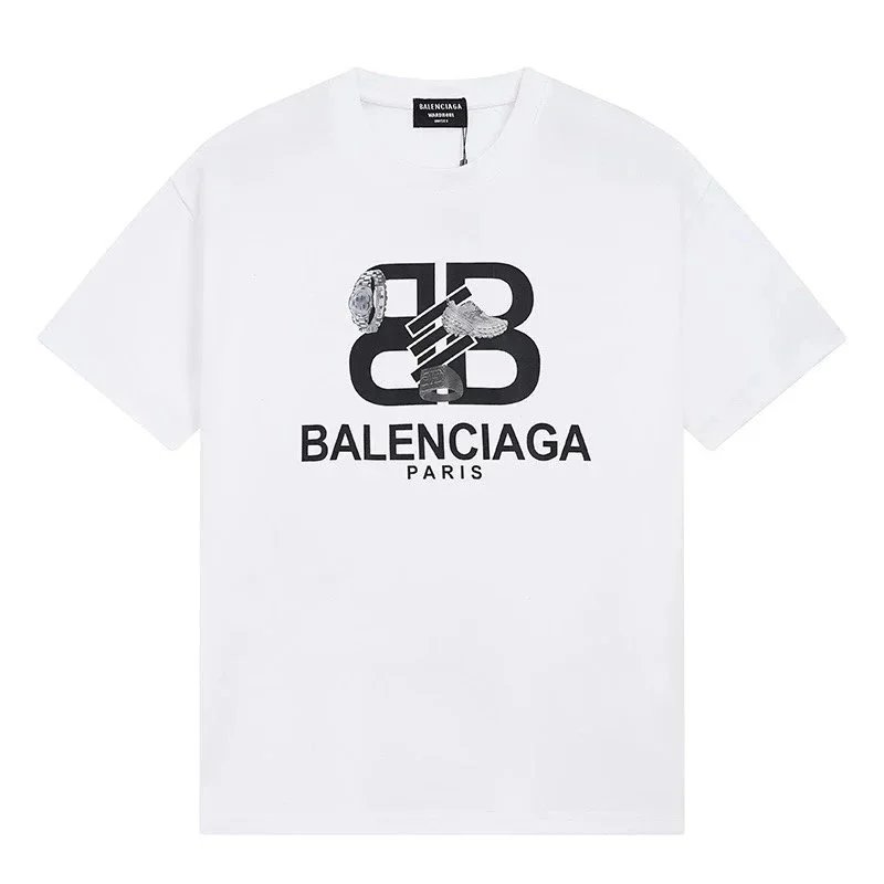 Balenciaga Group Photo Print T-Shirt