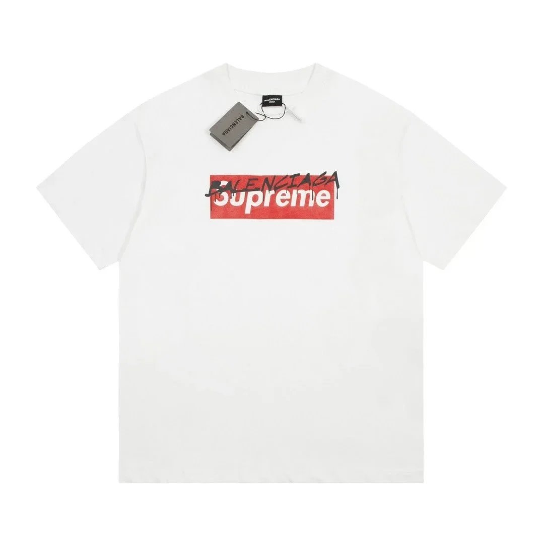 Balenciaga Group Photo Print T-Shirt