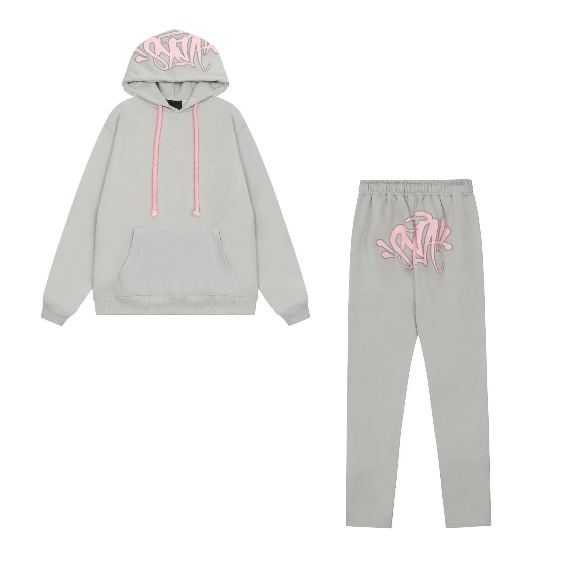 Syna World Syna Logo Tracksuit Grey/Pink