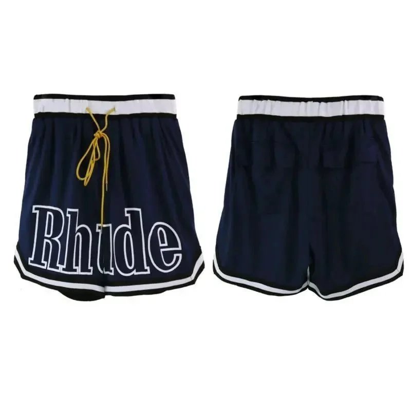 Rhude Logo Shorts Blue