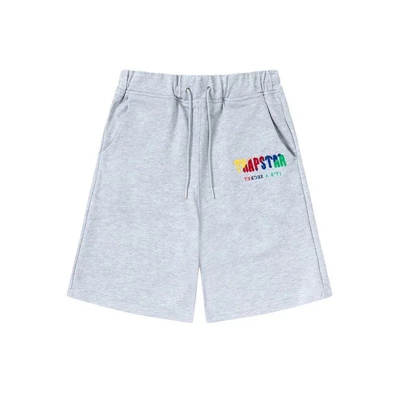 Trapstar Decoded Chenille Shorts Black Blue