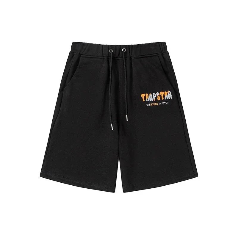 Trapstar Decoded Chenille Shorts Black Blue
