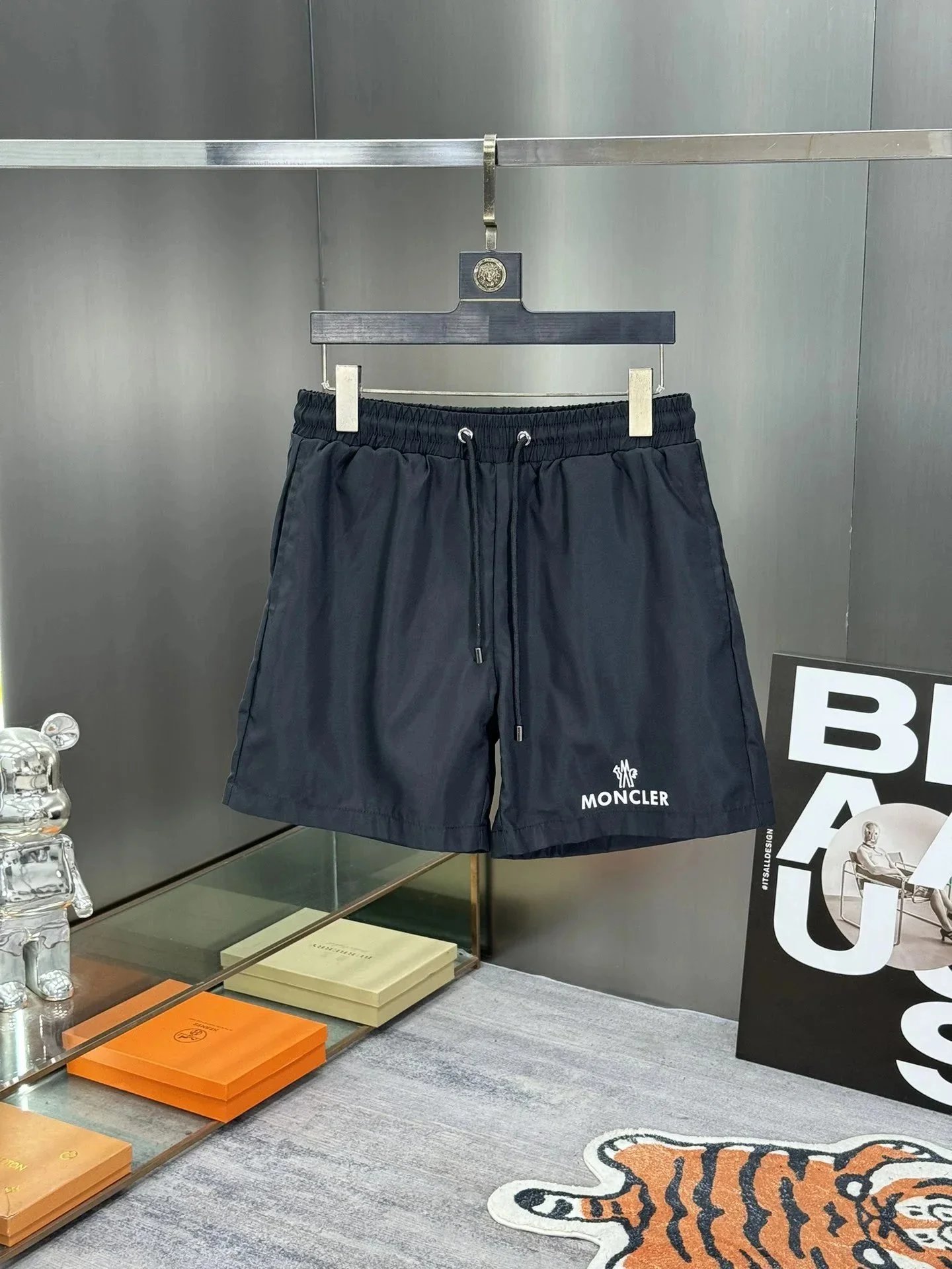 Moncler Logo-Embroidered Swim Shorts