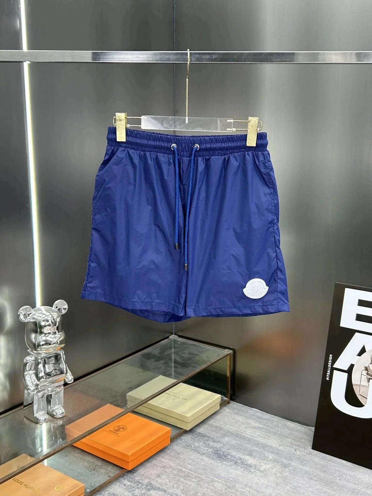 Moncler Logo-Embroidered Swim Shorts