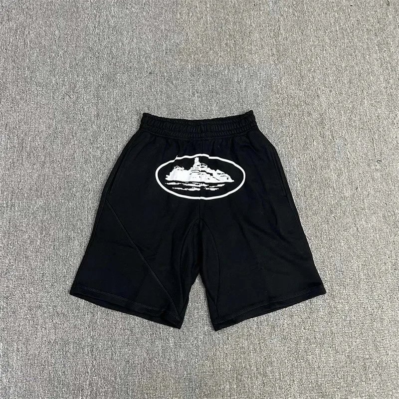 Corteiz Alcatraz Shorts Triple Black