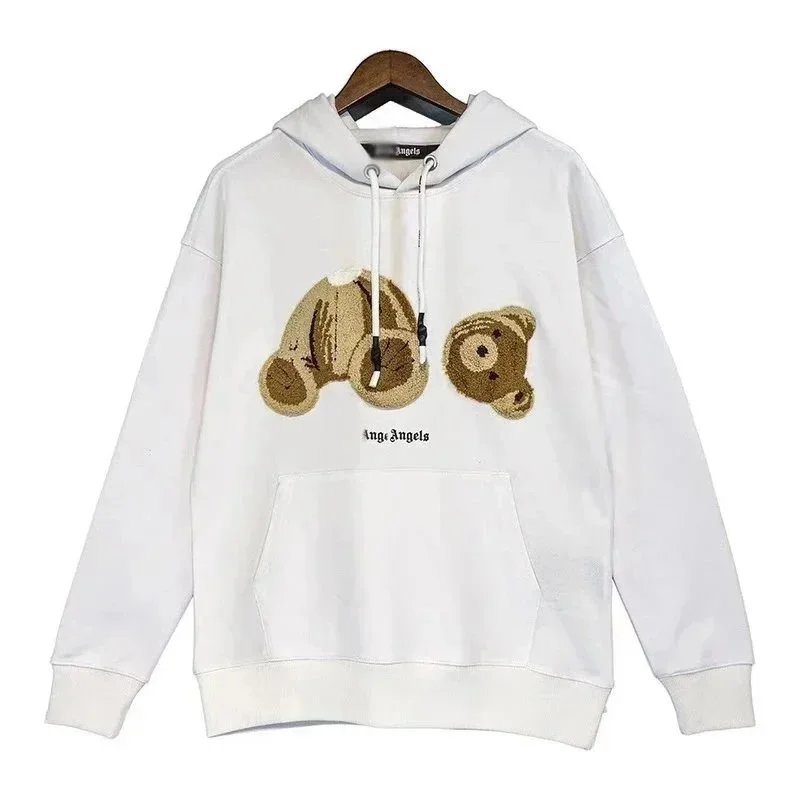 Palm Angels Bear Hoodie Light Blue