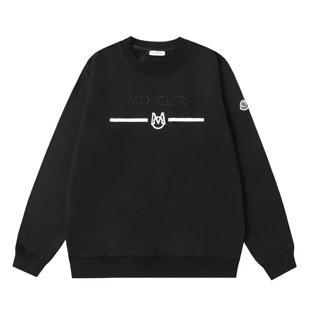 Moncler Sleeve Logo Crewneck Sweatshirt Black