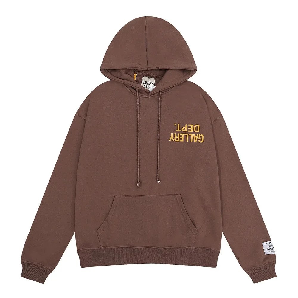 Gallery Dept. Logo Classic Hoodie Beige