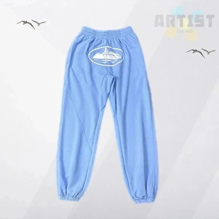 Corteiz Alcatraz Joggers Baby Blue