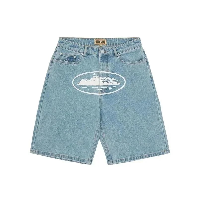 Corteiz Island Baggy Denim Jeans Washed Black