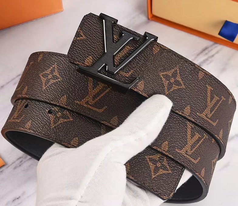 Louis Vuitton LV Initiales 40mm Reversible Belt Monogram Brown Black