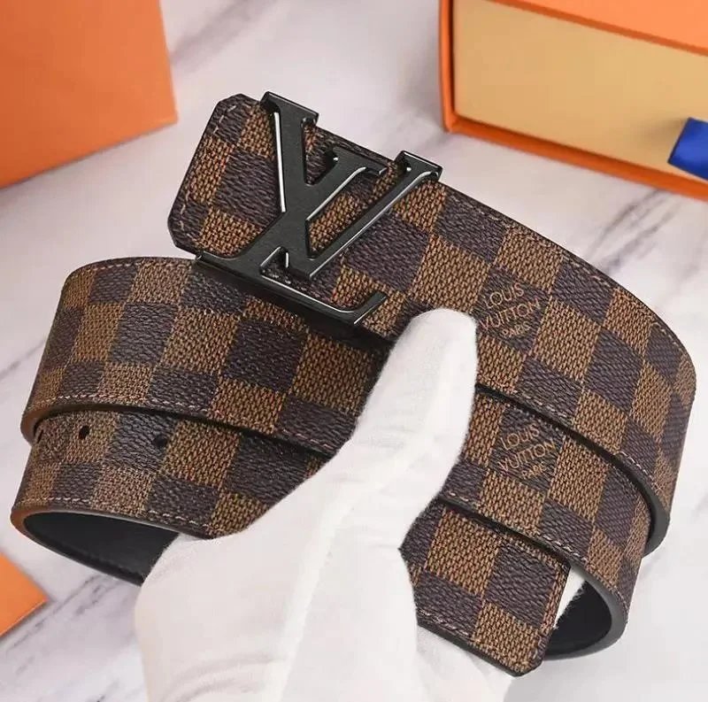 Louis Vuitton LV Initiales 40mm Reversible Belt Monogram Brown Black