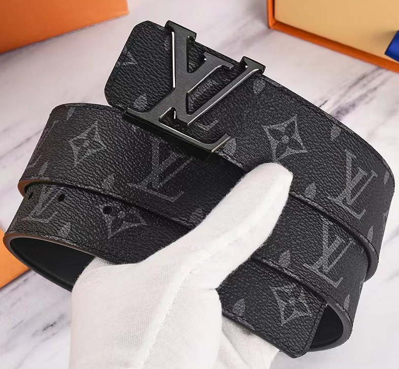 Louis Vuitton LV Initiales 40mm Reversible Belt Monogram Brown Black