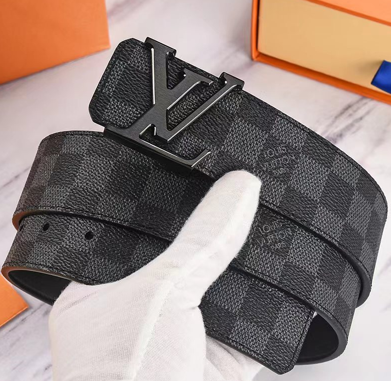 Louis Vuitton LV Initiales 40mm Reversible Belt Monogram Brown Black