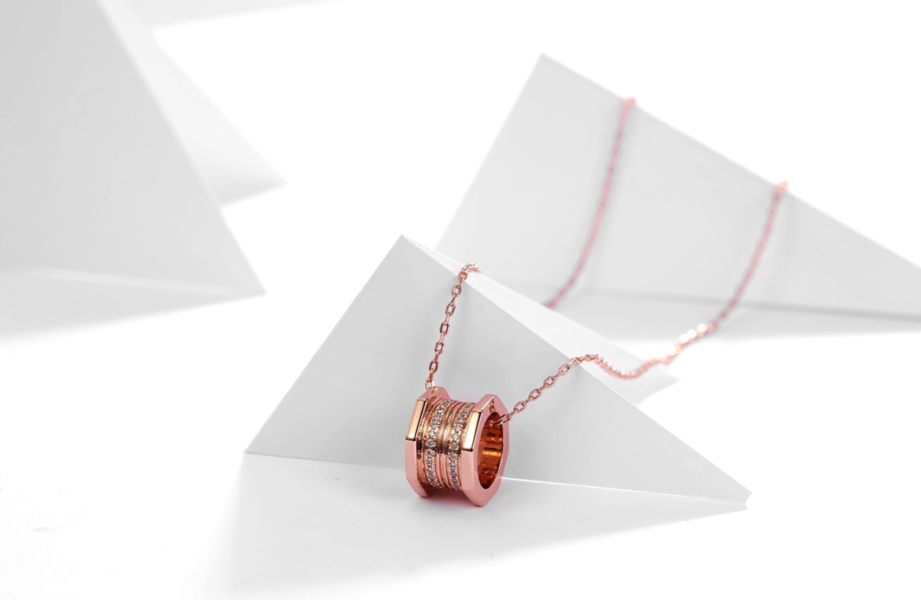 Cartier LOVE Necklace, 3 Diamonds Yellow Gold