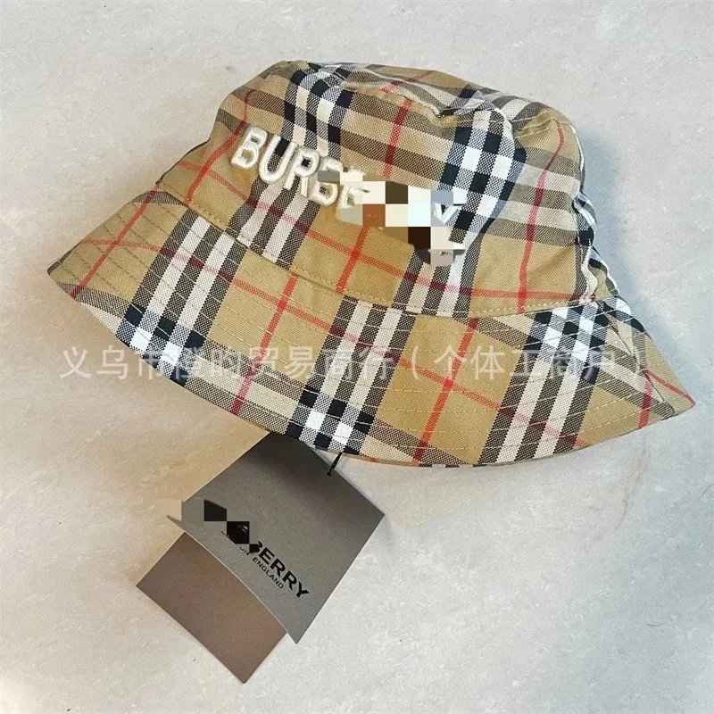 Burberry Logo Detail Vintage Check Cotton Baseball Cap Archive Beige