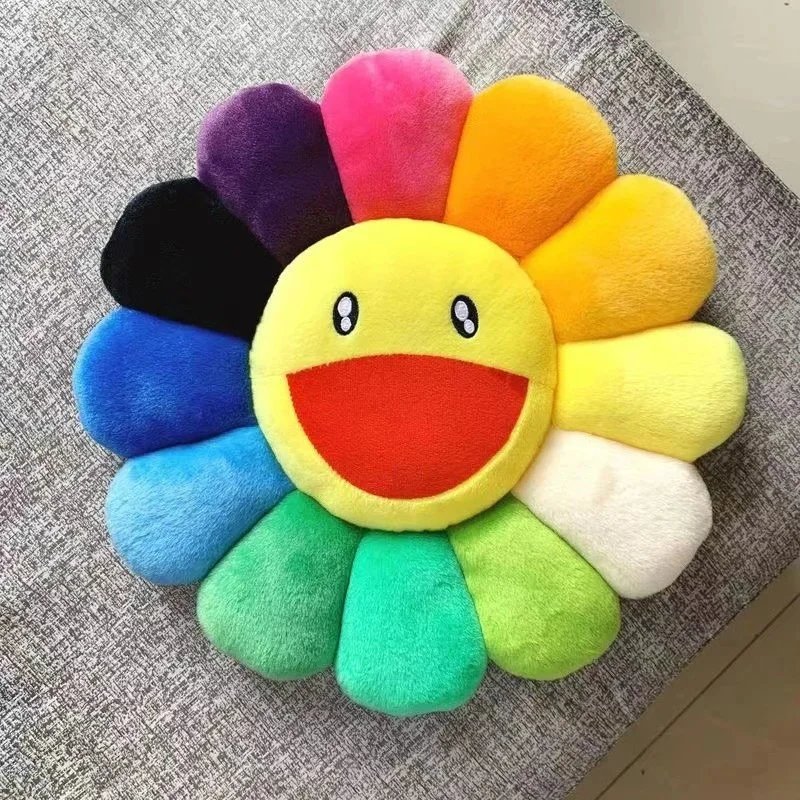 Takashi Murakami Rainbow Flower Cushion