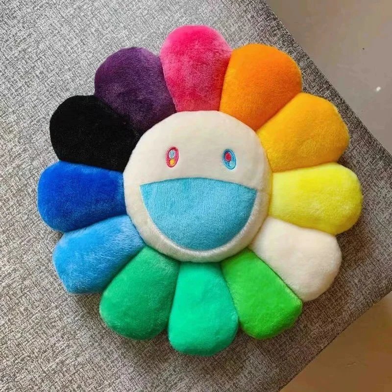 Takashi Murakami Rainbow Flower Cushion