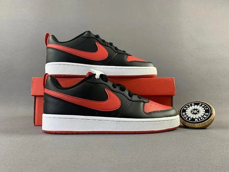 Nike Court Borough Low 2 GS Black University Red