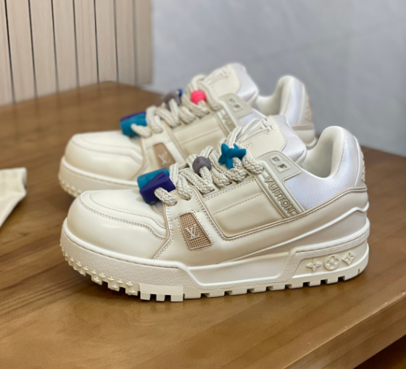 Louis Vuitton LV Trainer Maxi White Cream