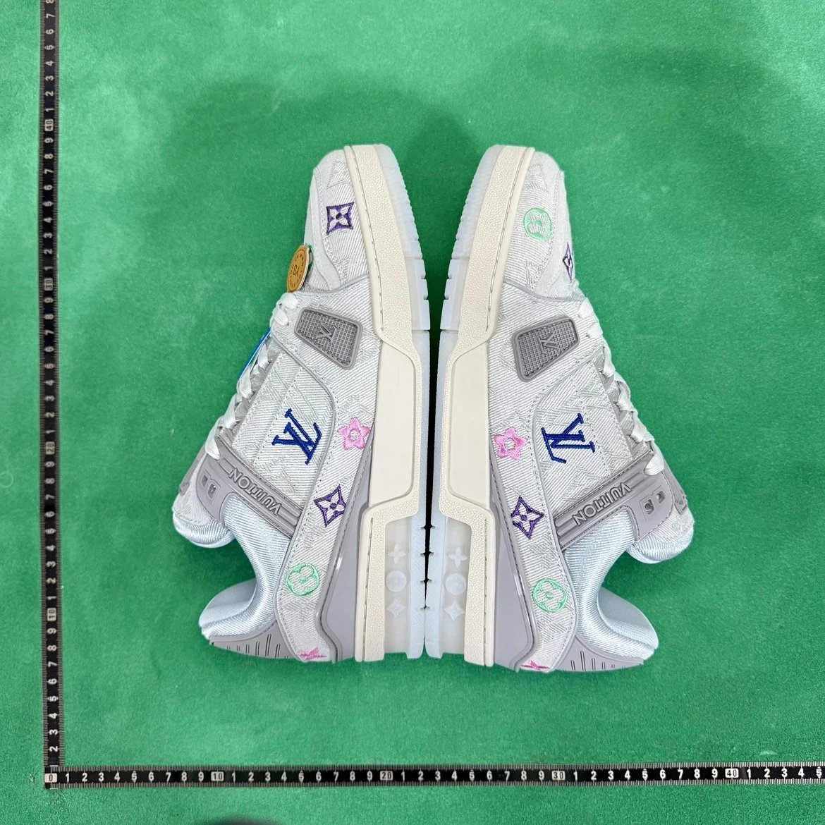 Louis Vuitton LV Trainer 'Marshmallow' Custom