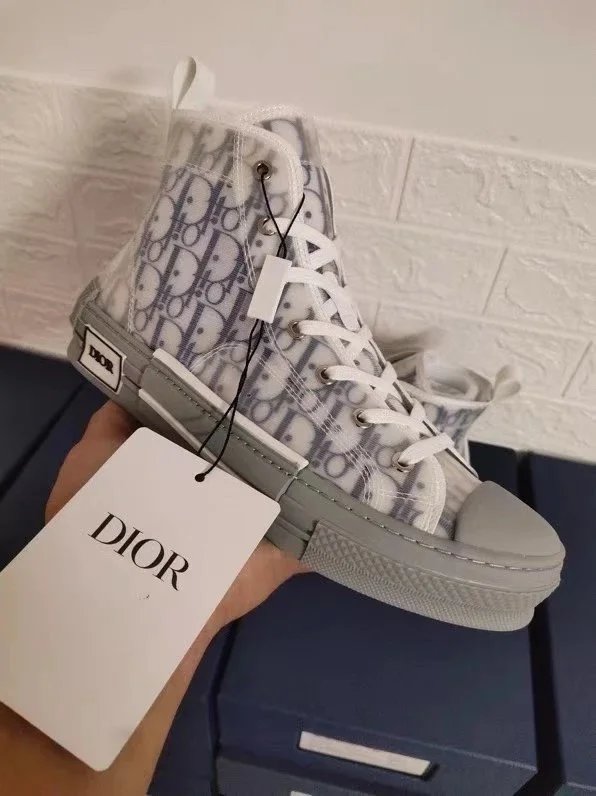 Dior B23 High-Top Sneaker Oblique Grey