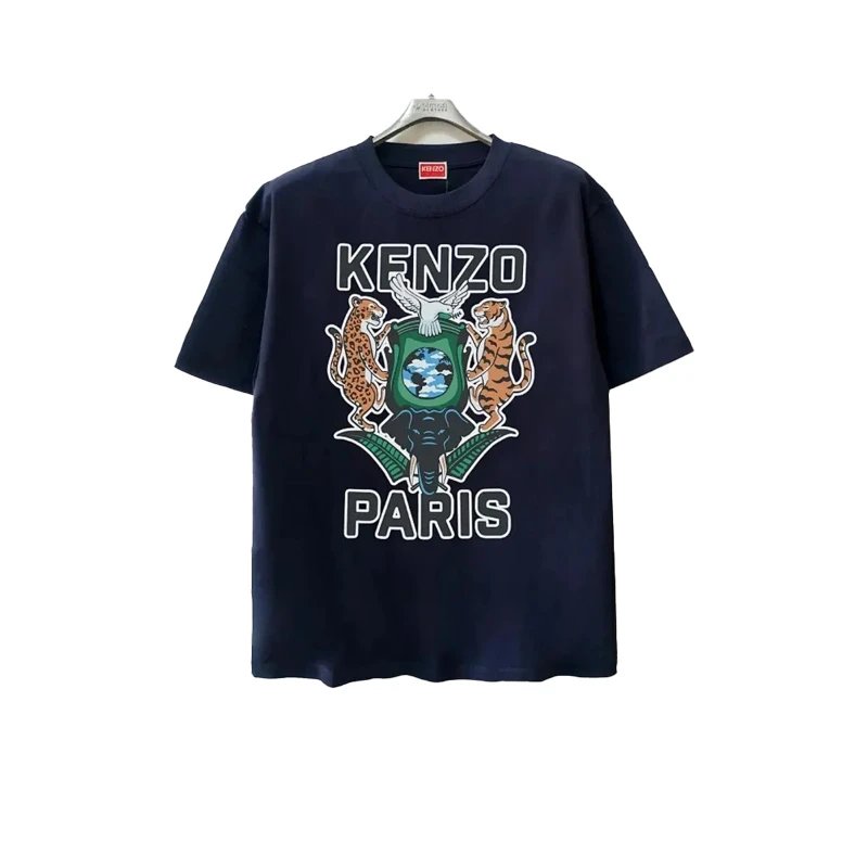 Kenzo Paris Emblem T-Shirt Navy Blue