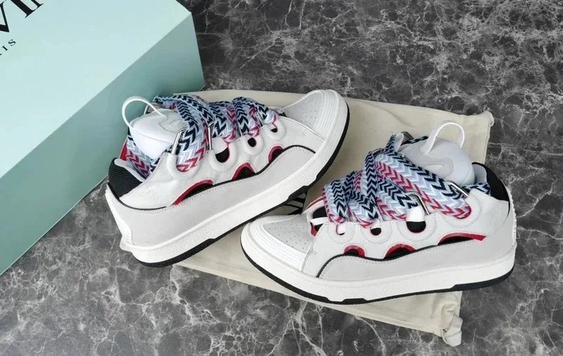 Lanvin Curb Sneakers White