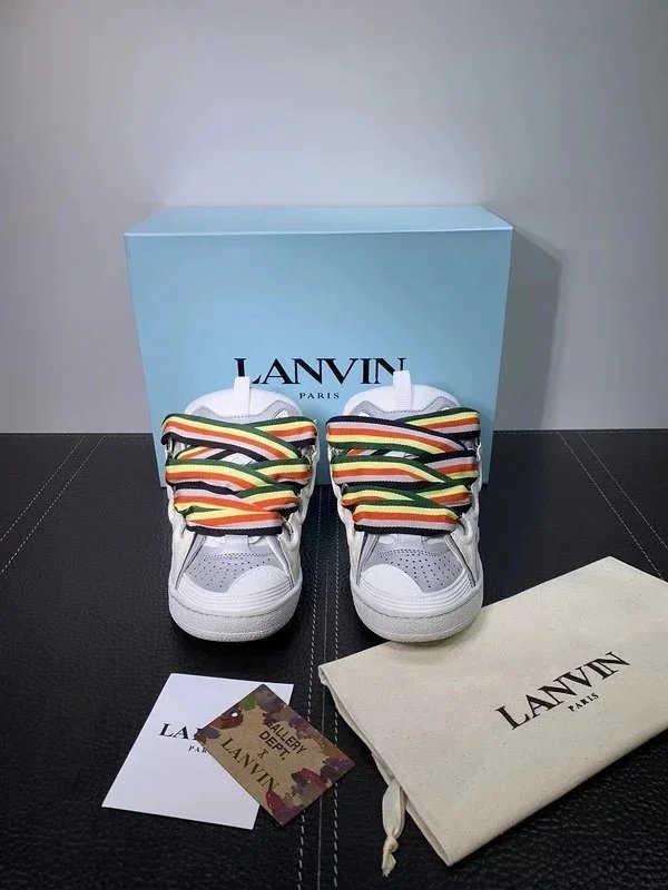 Lanvin Curb Sneakers White
