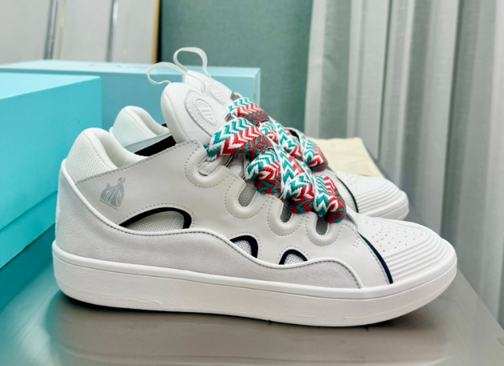 Lanvin Curb Sneakers White Multi