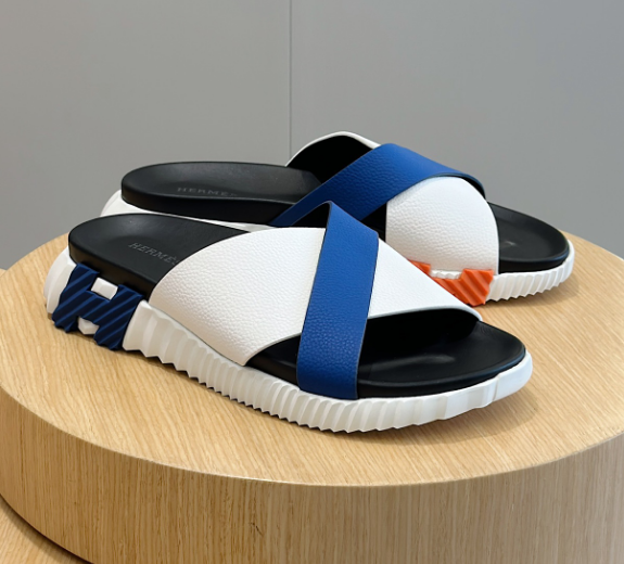 Hermès Infra Sandal Black White