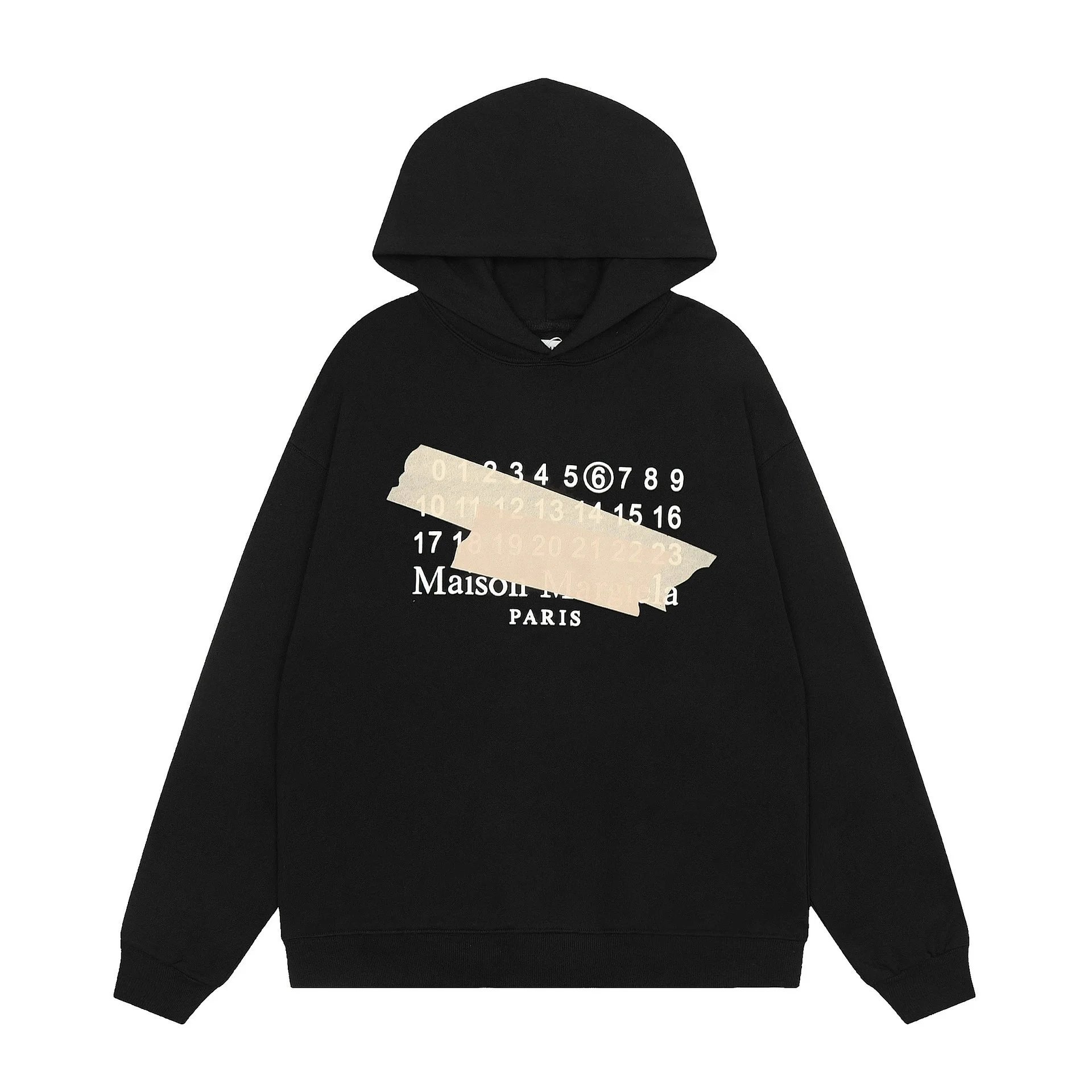 Maison Margiela Tape Logo Numbers Hoodie
