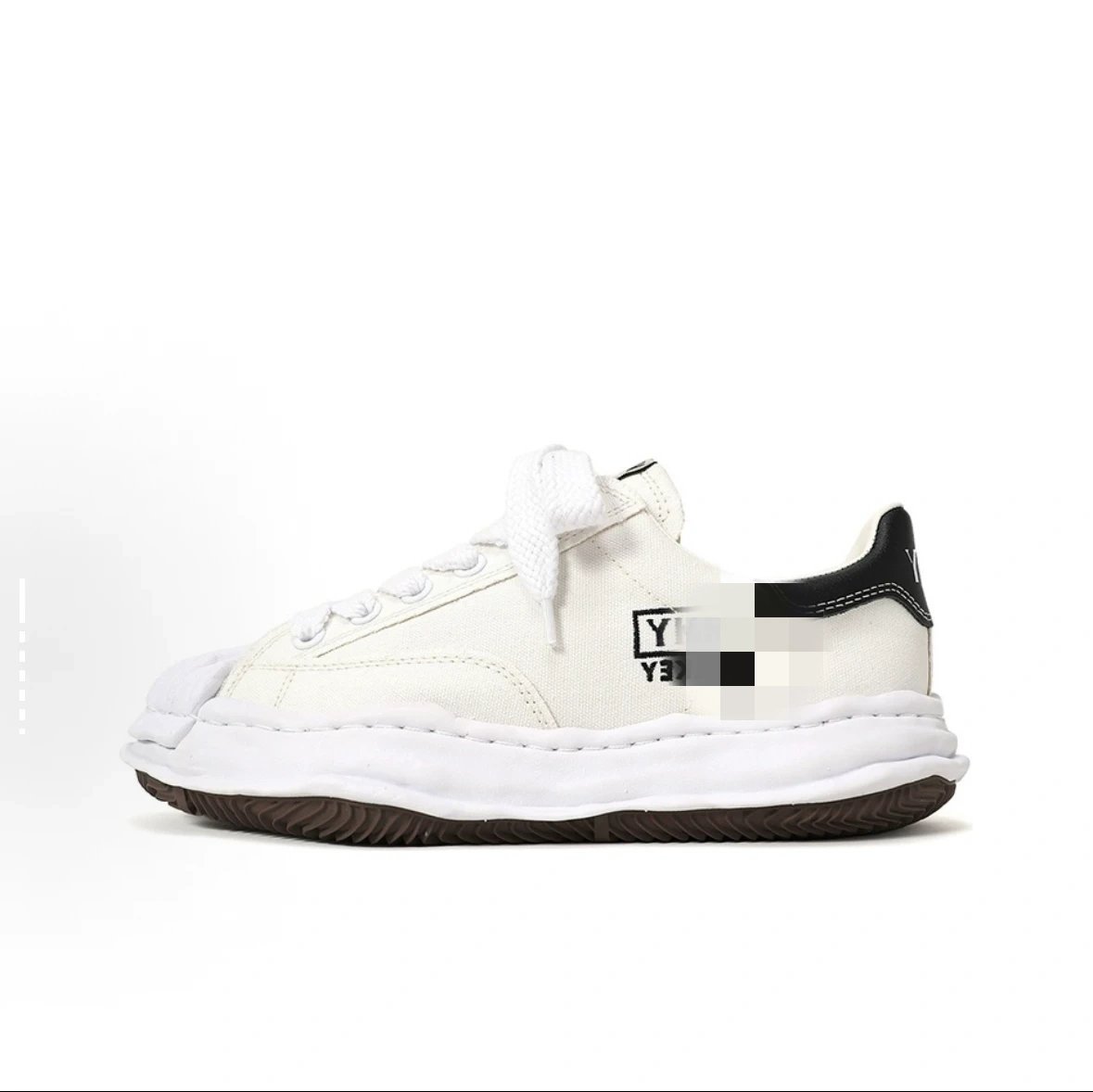 Maison MIHARA YASUHIRO Blakey OG Sole Canvas Low-Top Sneakers White
