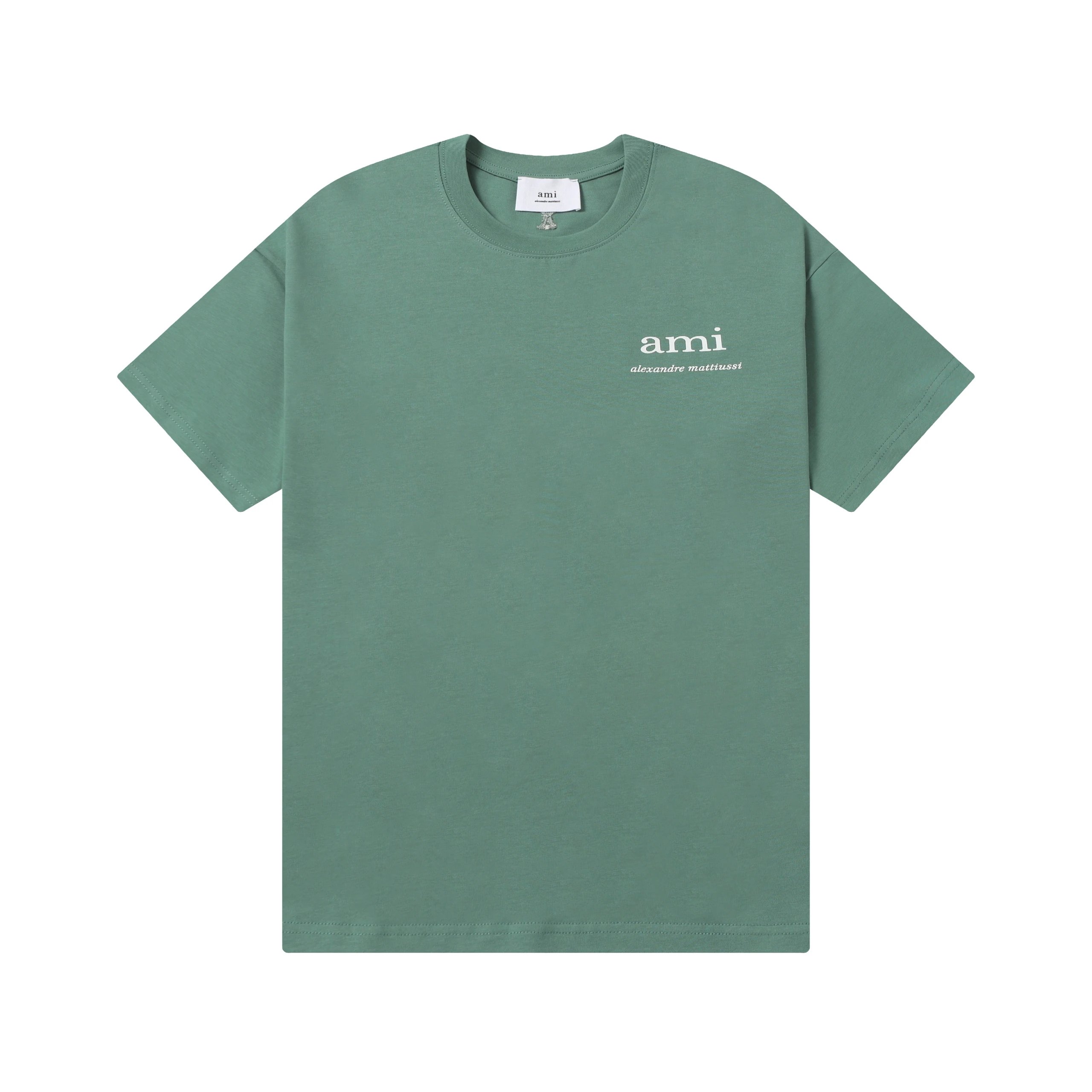 AMI Paris Bleu Blanc Rouge Logo T-Shirt Black