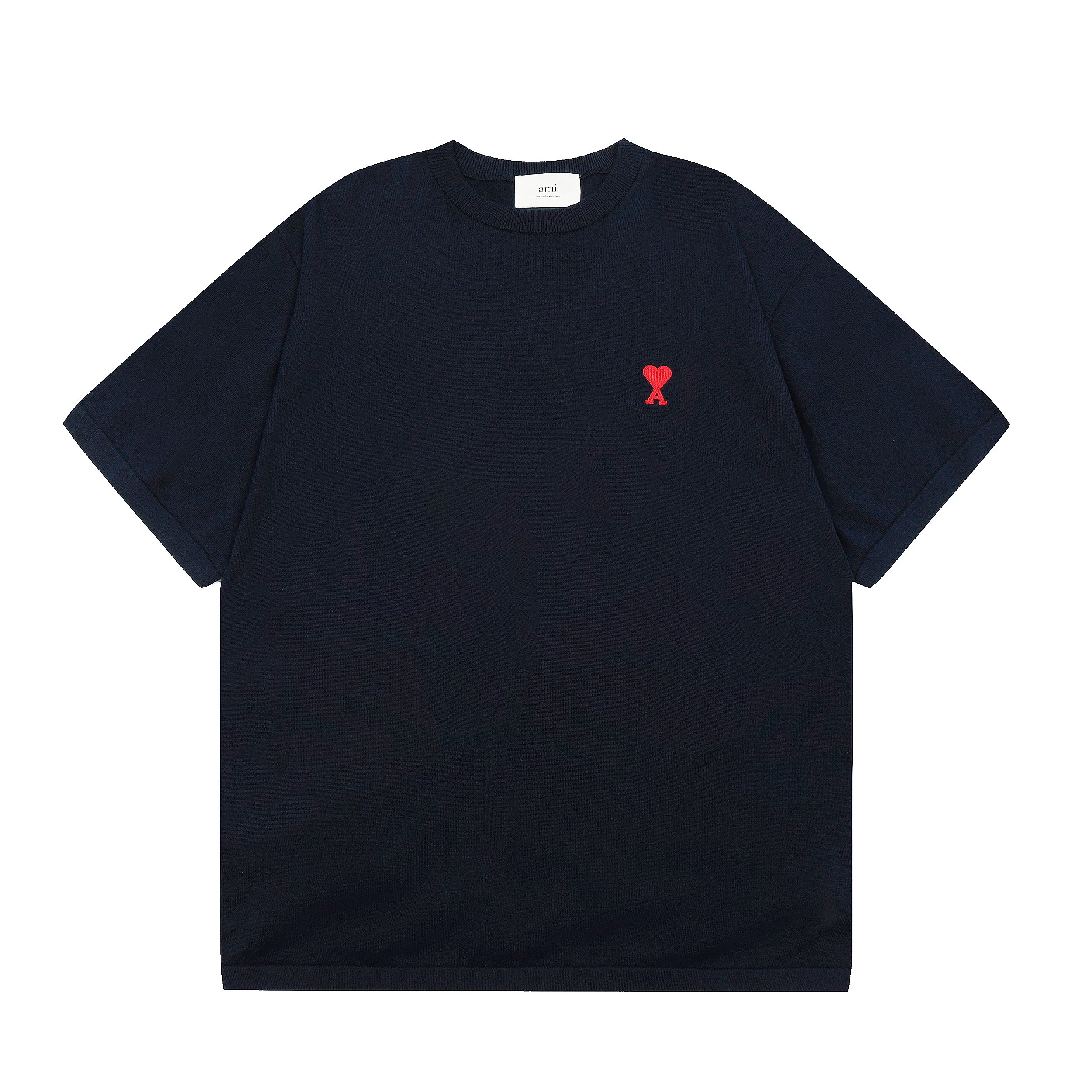 AMI Paris Ami de Cœur T-Shirt Navy Blue