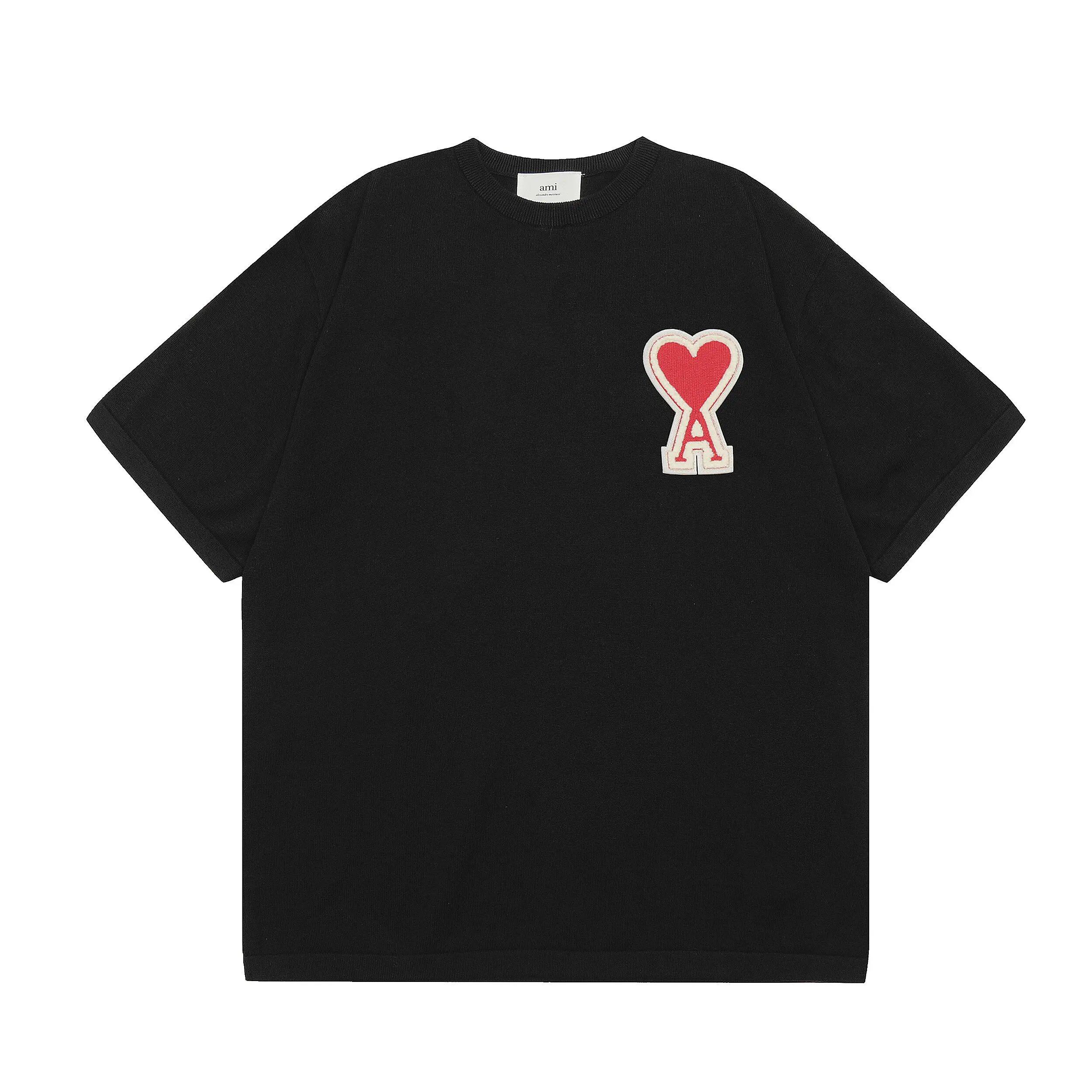 AMI Paris Ami de Cœur Patch T-Shirt Black