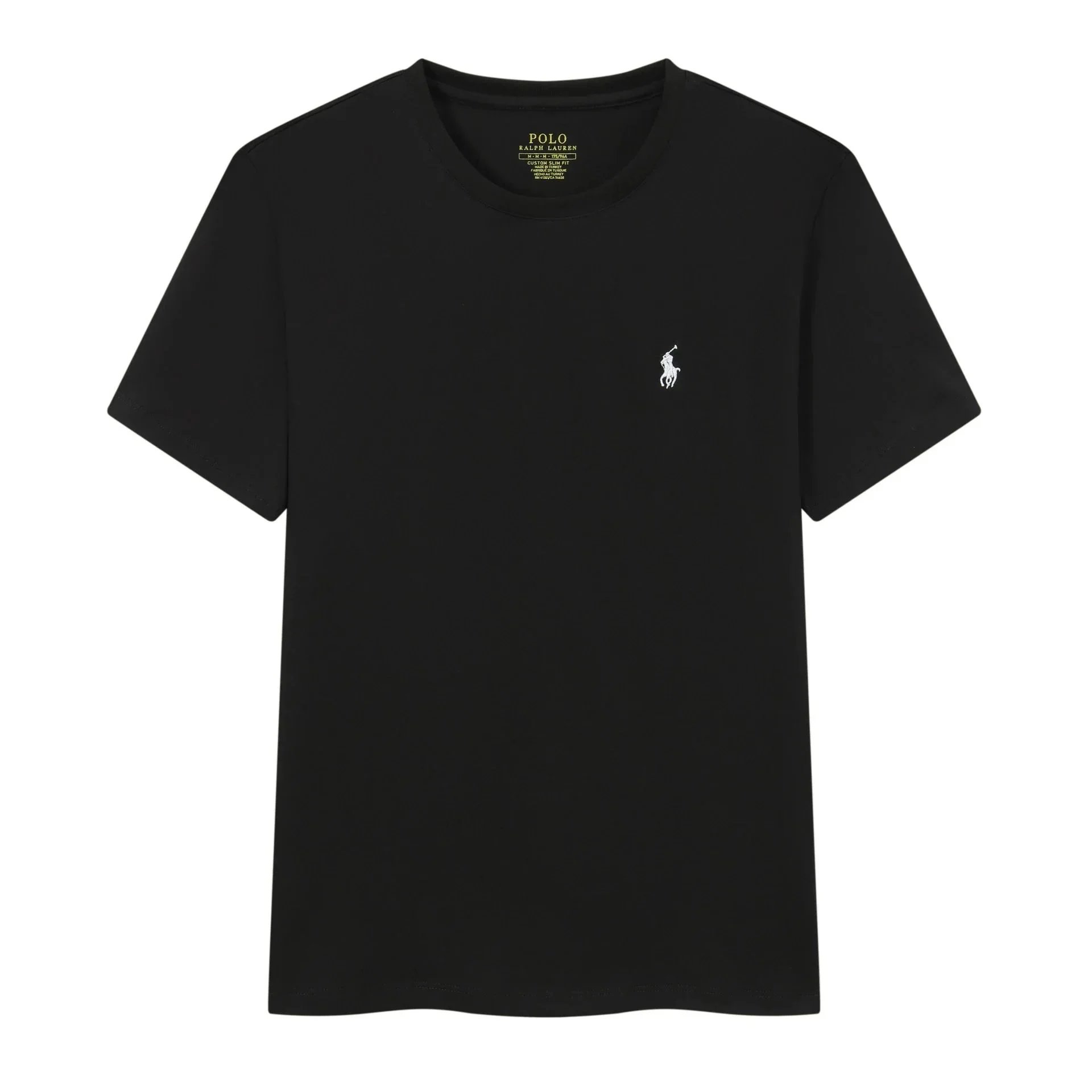Polo Ralph Lauren Custom Slim Fit Jersey Crewneck T-Shirt Black