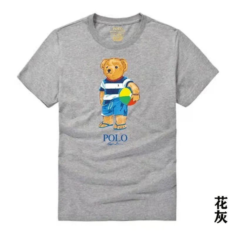 Polo Ralph Lauren Polo Bear Basketball Cotton T-Shirt Black